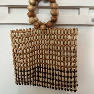 Beaded Handbag with Wooden bag L*space